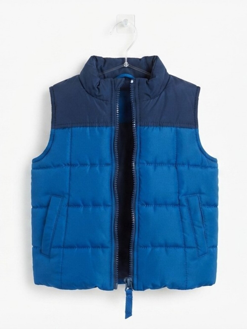 Cherokee Toddler Boys' Quilted Puffer Vest - Size 18-24M (S) - Navy Blue - Gentl